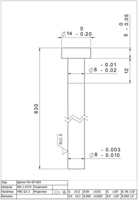 Long Ejector Pins